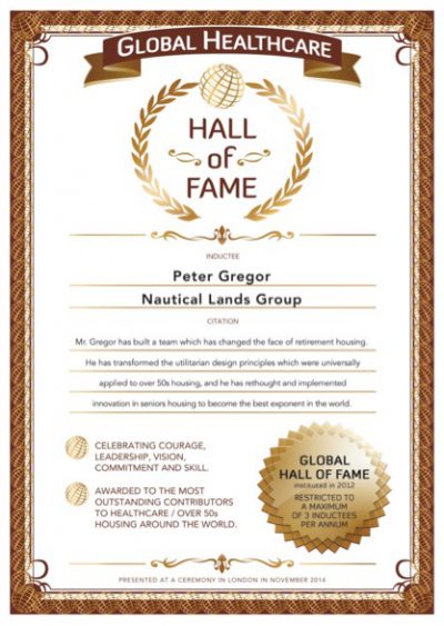 Globals Over 50s Hall-of-Fame 2014 Peter Gregor